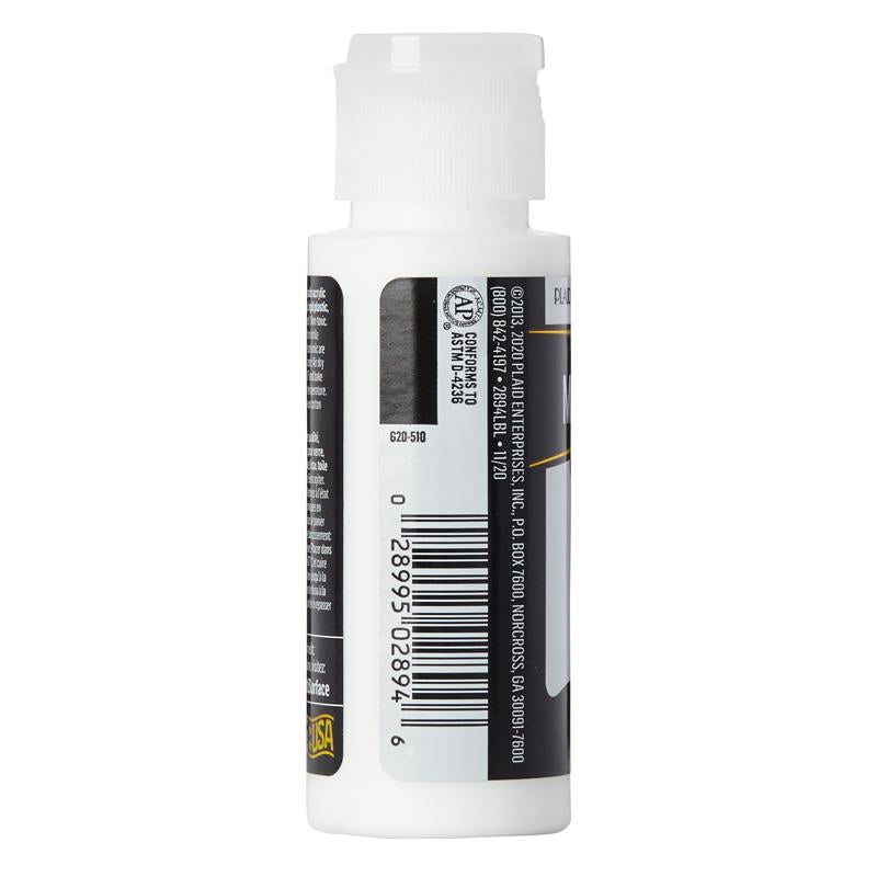 Plaid FolkArt Satin Wicker White Hobby Paint 2 oz, Pack of 3