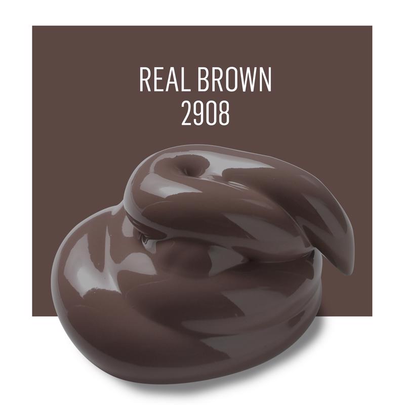 Plaid FolkArt Satin Real Brown Hobby Paint 2 oz, Pack of 3