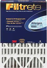 Filtrete DP01DC-4 Air Filter, Electrostatic, 4 in Thick, 25 in L, 16 in W, 12 MERV, Cardboard Frame, Pack of 4