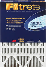 Filtrete DP01DC-4 Air Filter, Electrostatic, 4 in Thick, 25 in L, 16 in W, 12 MERV, Cardboard Frame, Pack of 4
