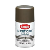 Krylon Short Cuts Metallic Antique Bronze Spray Paint 3 oz, Pack of 6