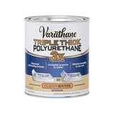 Varathane Transparent Satin Clear Water-Based Polyurethane/Acrylic Triple Thick Polyurethane 1 qt, Pack of 2