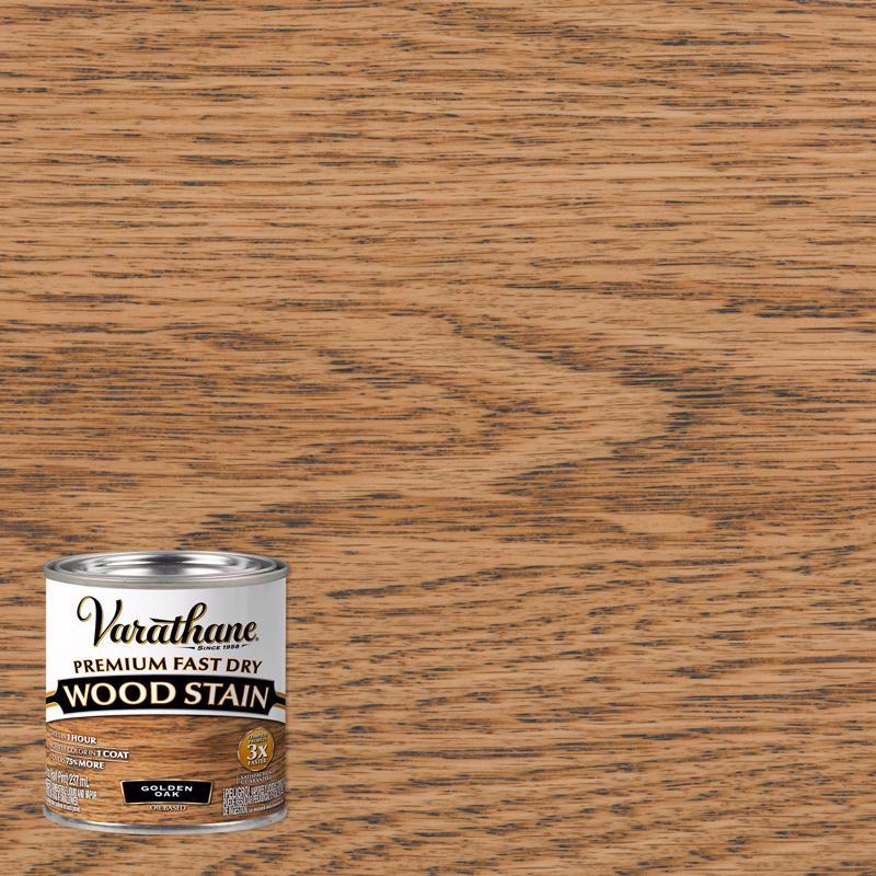 Varathane Premium Semi-Transparent Golden Oak Oil-Based Urethane Modified Alkyd Fast Dry Wood Stain, Pack of 4