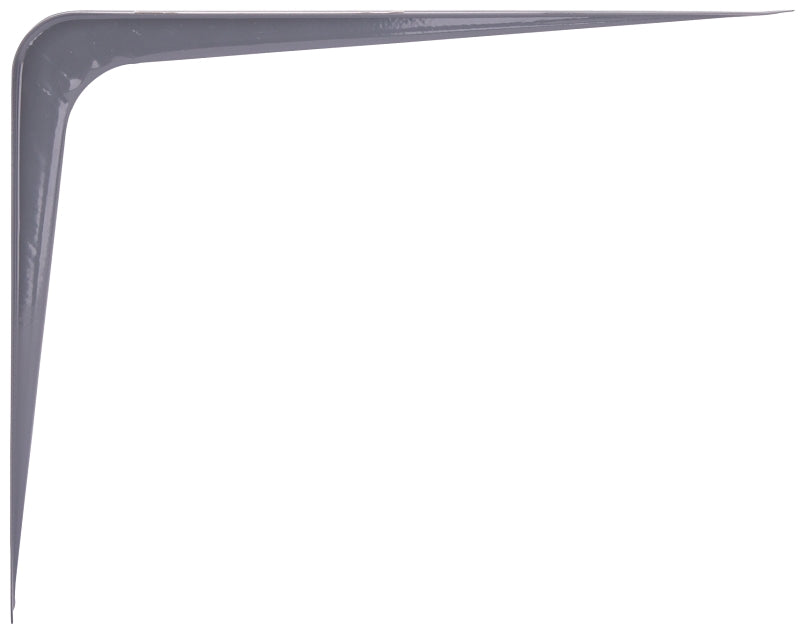ProSource 21141PGL-PS Shelf Bracket, 182 lb/Pair, 12 in L, 10 in H, Steel, Gray, Pack of 20