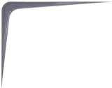 ProSource 21141PGL-PS Shelf Bracket, 182 lb/Pair, 12 in L, 10 in H, Steel, Gray, Pack of 20