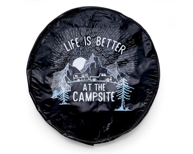 Camco 53291 Spare Tire Cover, 29", Black / RV Sunrise