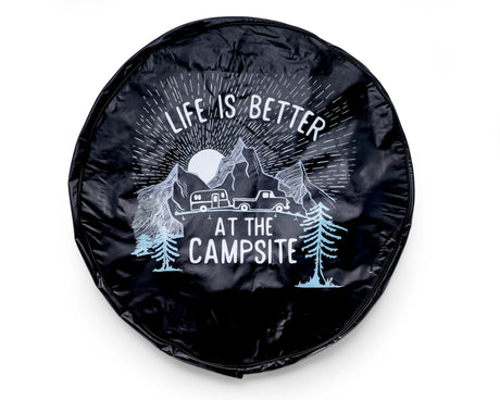 Camco 53291 Spare Tire Cover, 29", Black / RV Sunrise
