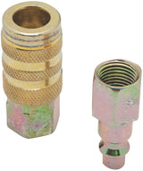 Bostitch IHKIT-14F Hose Coupler Kit, 1/4 x 1/4 in, FNPT, Steel, Plated