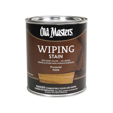 Old Masters Semi-Transparent Provincial Oil-Based Wiping Stain 1 qt, Pack of 4