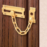 Defender Security U-9907 Chain Door Guard, Solid Brass, Polished Brass