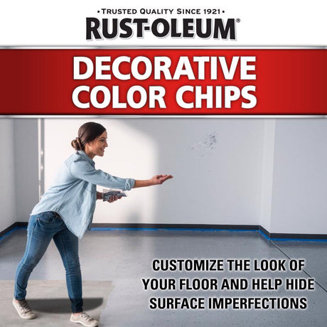 Rust-Oleum Indoor and Outdoor Glacier Gray Blend Decorative Color Chips 1 lb