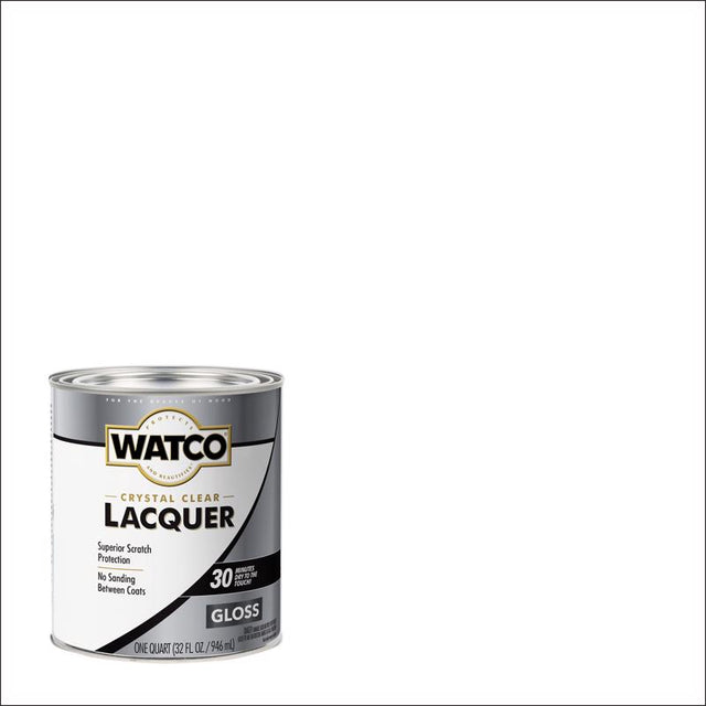 WATCO Gloss Clear Oil-Based Lacquer 1 qt, Pack of 2