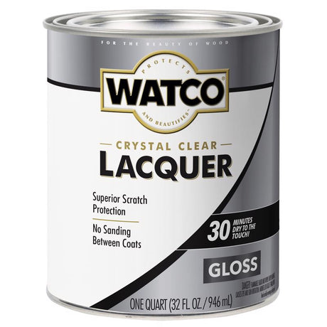 WATCO Gloss Clear Oil-Based Lacquer 1 qt, Pack of 2