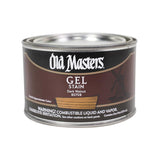Old Masters Semi-Transparent Dark Walnut Oil-Based Alkyd Gel Stain 1 pt, Pack of 4