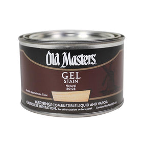 Old Masters Semi-Transparent Natural Oil-Based Alkyd Gel Stain 1 pt, Pack of 4