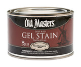 Old Masters Semi-Transparent Rich Mahogany Oil-Based Alkyd Gel Stain 1 pt, Pack of 4