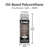 Old Masters Satin Clear Oil-Based Polyurethane Spray 12 oz, Pack of 6