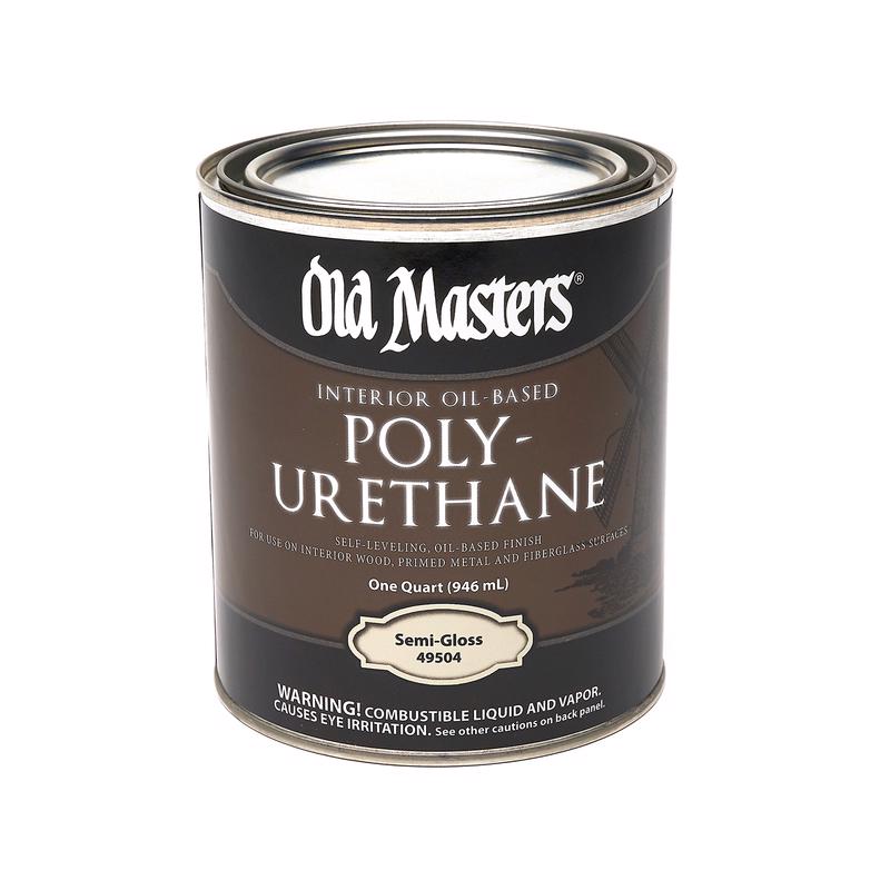 Old Masters Semi-Gloss Clear Oil-Based Polyurethane 1 qt, Pack of 4