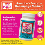 Plaid Mod Podge High Strength Glue Dishwasher-Safe Gloss Decoupage 8 oz, Pack of 3