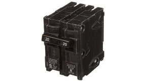 Siemens Q220 Circuit Breaker, Mini, 20 A, 2 -Pole, 120/240 V, Fixed Trip, Plug Mounting