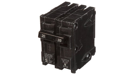 Siemens Q220 Circuit Breaker, Mini, 20 A, 2 -Pole, 120/240 V, Fixed Trip, Plug Mounting
