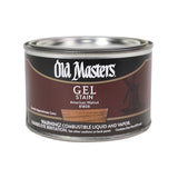 Old Masters Semi-Transparent American Walnut Oil-Based Alkyd Gel Stain 1 pt, Pack of 4