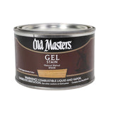 Old Masters Semi-Transparent Natural Walnut Oil-Based Alkyd Gel Stain 1 pt, Pack of 4