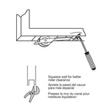 Prime-Line B 704 Flat Spring Tension Roller Assembly, 1 in Dia Roller, 1/4 in W Roller, Steel Roller, Concave Roller