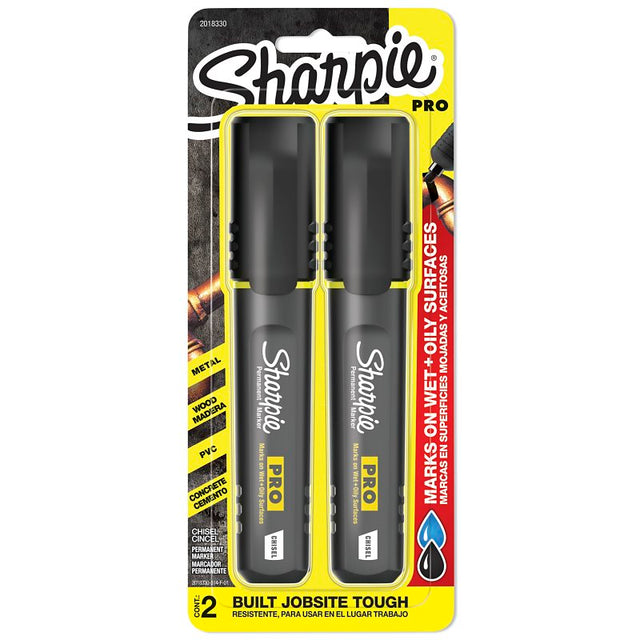Sharpie 2018330 Permanent Marker, Black Lead/Tip, Includes: (2) Permanent Markers