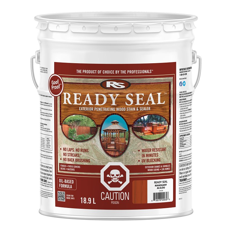 Ready Seal 530C Stain and Sealer, Mahogany, 5 gal
