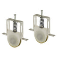 Prime-Line B 617 Adjustable Roller Assembly, Bottom Mounting, 1 in Dia Roller, 1/4 in W Roller, Steel Roller, 3/8 in W