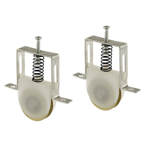 Prime-Line B 617 Adjustable Roller Assembly, Bottom Mounting, 1 in Dia Roller, 1/4 in W Roller, Steel Roller, 3/8 in W