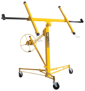 Metaltech Jobsite Series I-IDPL Drywall and Panel Lift, 150 lb, Steel, Yellow, 48.4 in L, 57.9 in W, 57 in H