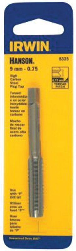 Irwin 8340 Thread Tap, 1 to 10mm X 1.5mm Thread, Plug Tap Thread, 4-Flute, HCS