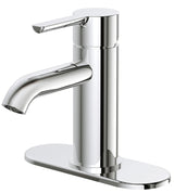 Boston Harbor FS6A0128CP Lavatory Faucet, 1.2 gpm, 1-Faucet Handle, 1, 3-Faucet Hole, Metal/Plastic, Chrome