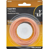Hillman 50163 Utility Wire, 75 ft L, 22, Copper