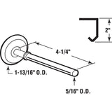 Prime-Line GD52113 Door Roller, 1-7/8 in Dia Roller, 7/16 in W Roller, Steel
