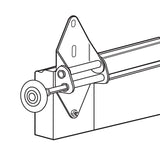 Prime-Line GD52113 Door Roller, 1-7/8 in Dia Roller, 7/16 in W Roller, Steel