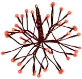 Holiday Bright Lights LED-12SHS-RRDTW Shimmering Sphere, Red, 5 mm Bulb, Pack of 6