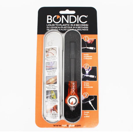Bondic Medium Strength Clear Liquid Plastic Welder Starter Kit 4 gm