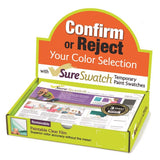 SureSwatch 9 in. W X 12 in. L Clear Plastic Paint & Stick Paint Samples, Pack of 50