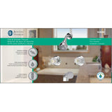 Boston Harbor GU-TQOB016CP Tub and Shower Faucet, Fixed-Mount Showerhead, 1.75 gpm Showerhead, 1-Spray Setting