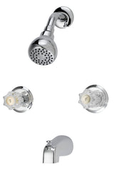 Boston Harbor GU-TQOB016CP Tub and Shower Faucet, Fixed-Mount Showerhead, 1.75 gpm Showerhead, 1-Spray Setting