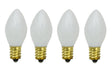 Santas Forest 27981 Filament Bulb, C9 Lamp Base, White, Pack of 25