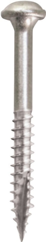 Kreg SML-F125 - 500 Pocket-Hole Screw, #7 Thread, 1-1/4 in L, Fine Thread, Square Drive, Carbon Steel, 500/PK