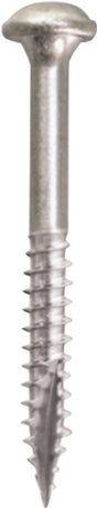 Kreg SML-F125 - 500 Pocket-Hole Screw, #7 Thread, 1-1/4 in L, Fine Thread, Square Drive, Carbon Steel, 500/PK
