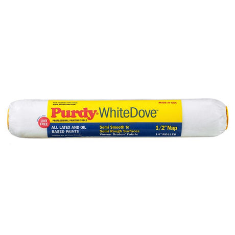 Purdy White Dove Woven Fabric 14 in. W X 1/2 in. Paint Roller Cover 1 pk