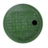 NDS IVC 6.125 in. W X 1.6 in. H Round Valve Box Cover Green