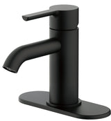 Boston Harbor FS6A0128BL Lavatory Faucet, 1.2 gpm, 1-Faucet Handle, 1, 3-Faucet Hole, Metal/Plastic, Matte Black