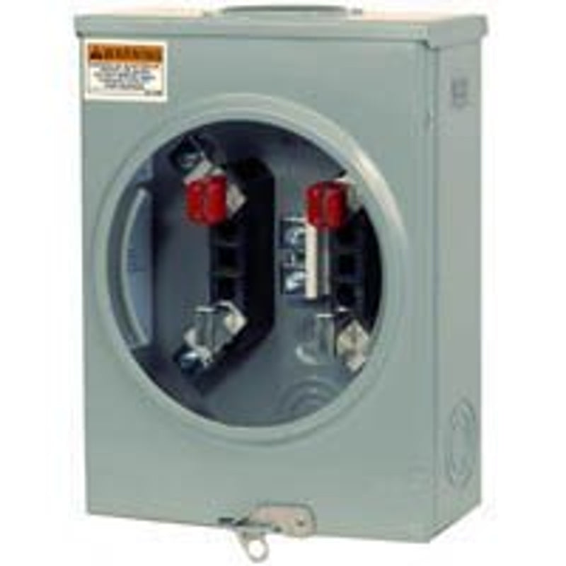 Siemens SUAT111-0PQG Meter Socket, 1-Phase, 135 A, 600 V, 4-Jaw, Overhead, Underground Cable Entry, NEMA 3R Enclosure